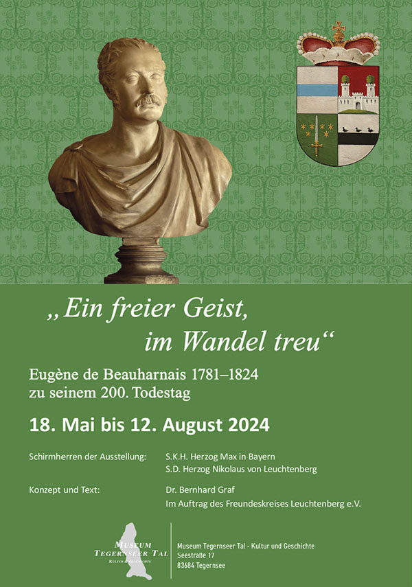 Plakat zur Sonderausstellung 2024 - Ein freier Geist, im Wandel treu
